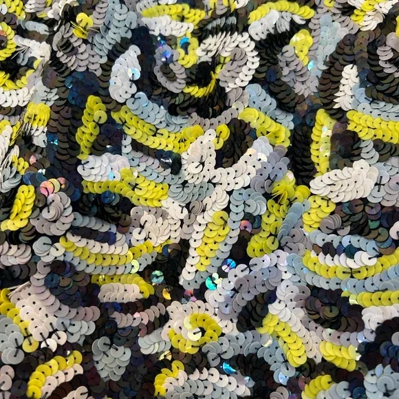 French Connection Sequin Embellished A-Line Mini Skirt in Multicolor (Size 4) - Picture 2 of 6